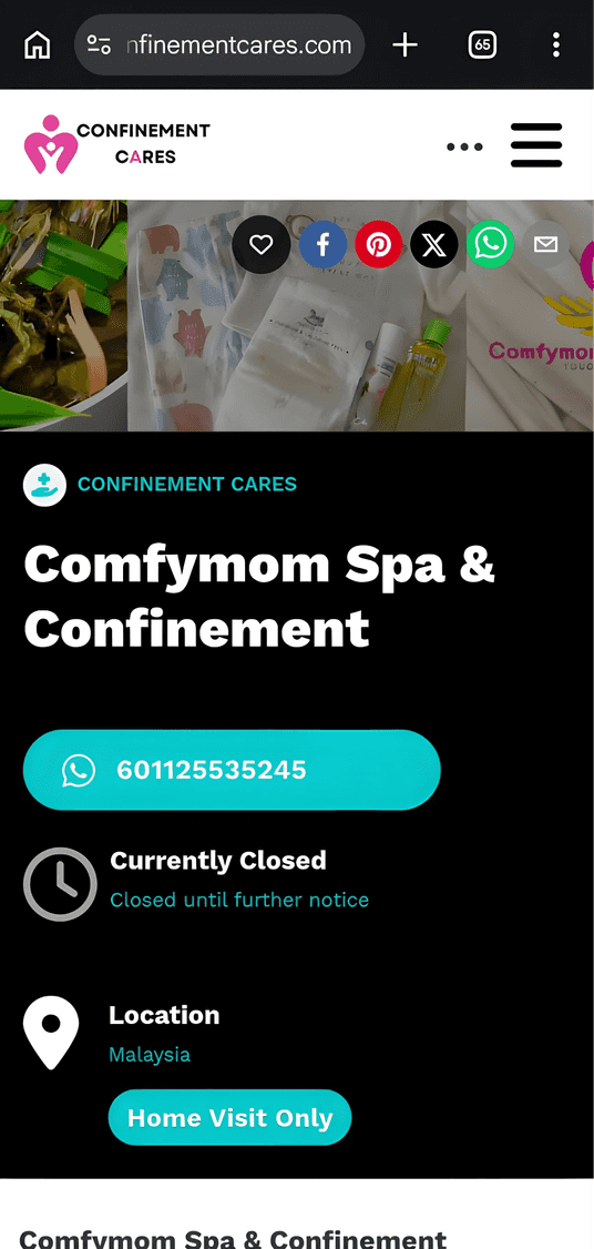 Copying the listing URL from the address bar